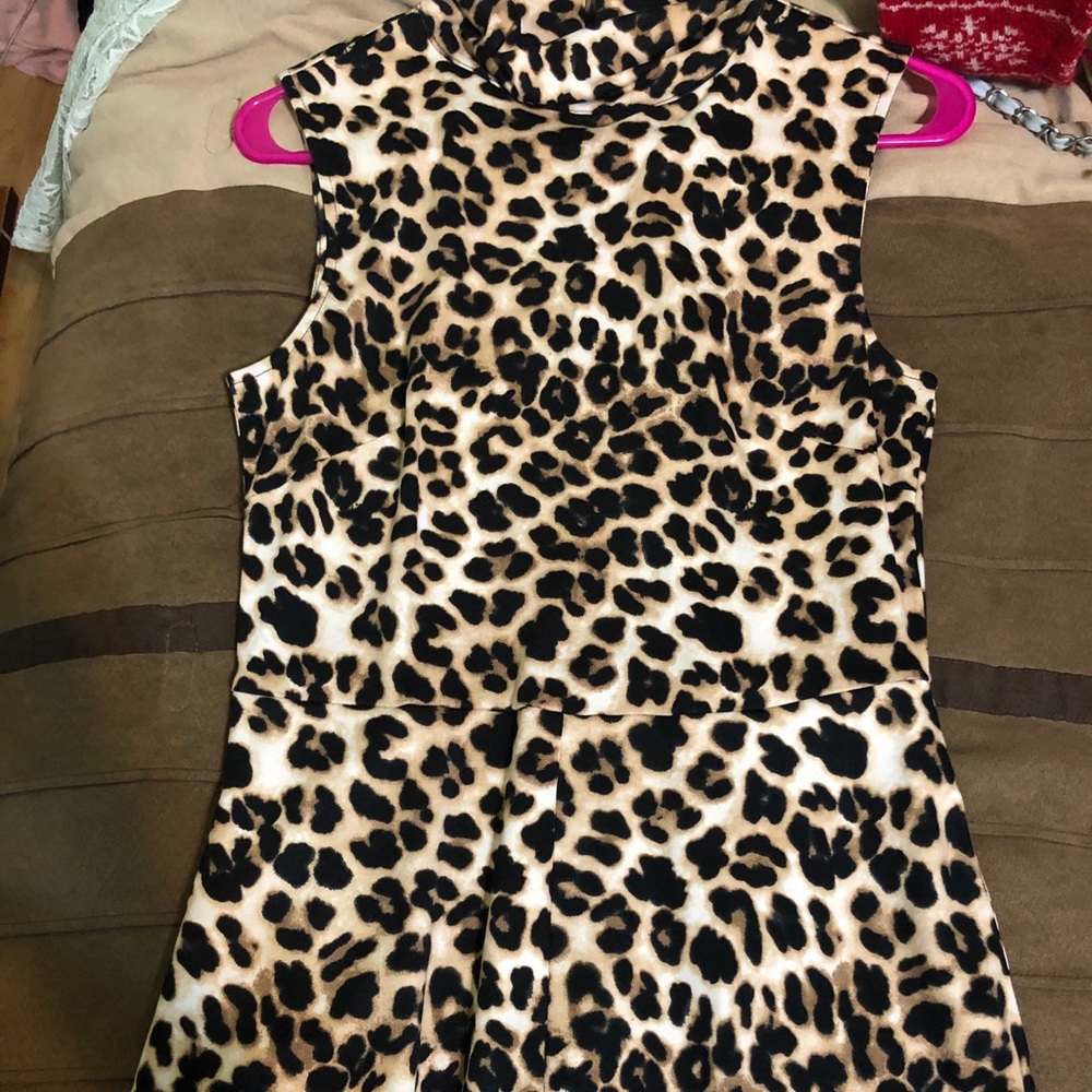 New York and Co leopard dress